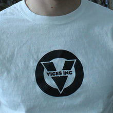Load image into Gallery viewer, White Vices Inc Logo Shirt
