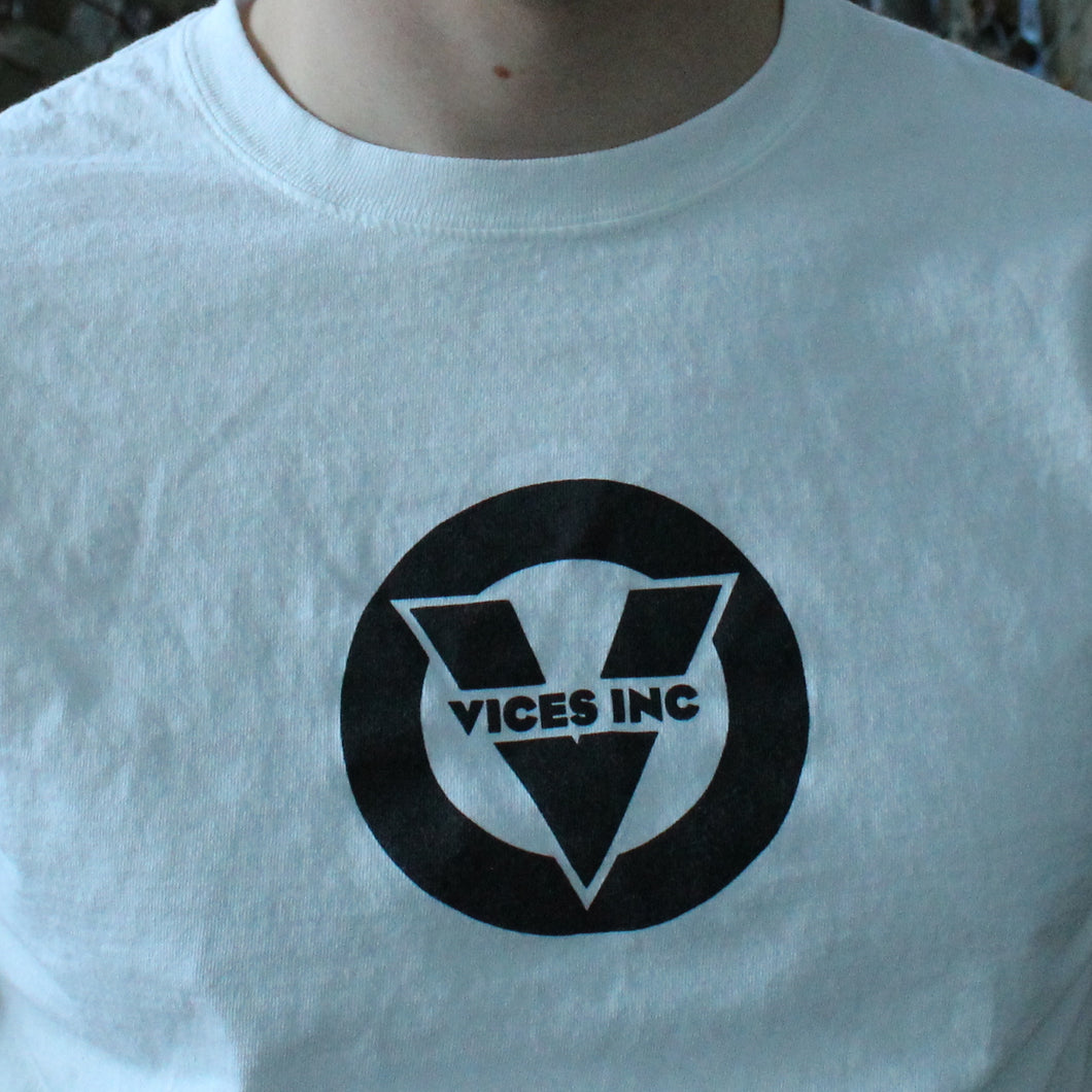 White Vices Inc Logo Shirt